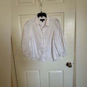 Women’s white button down shirt